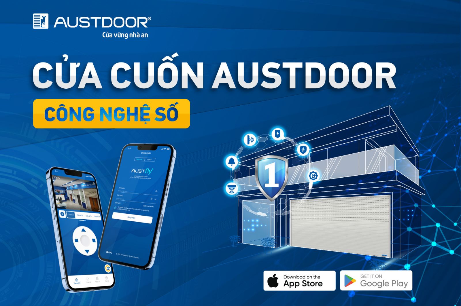 giới thiệu cửa cuốn austdoor thành long